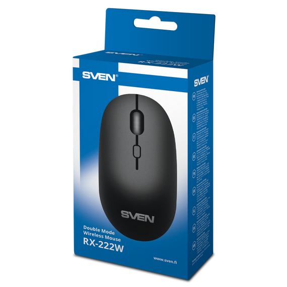 Mouse Wireless SVEN RX-222W, Negru, 8 image
