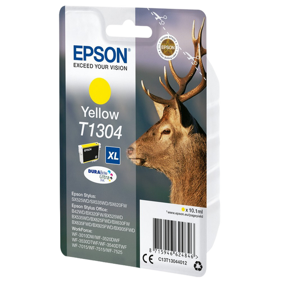 Cartuș de cerneală Epson C13T13044012, 10ml, Galben, 3 image