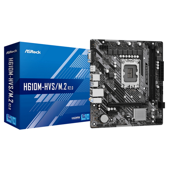 Placă de bază ASRock H610M-HVS/M.2 R2.0, LGA1700, Intel H610, Micro-ATX, 7 image