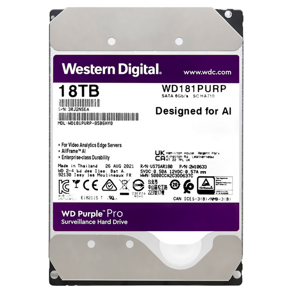 Unitate HDD Western Digital WD Purple, 3.5", 18 TB 