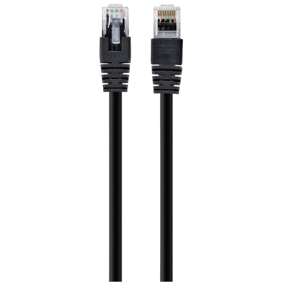 Patch cord Cablexpert PP6U-0.5M/BK, Cat6 UTP, 0,5m, Negru