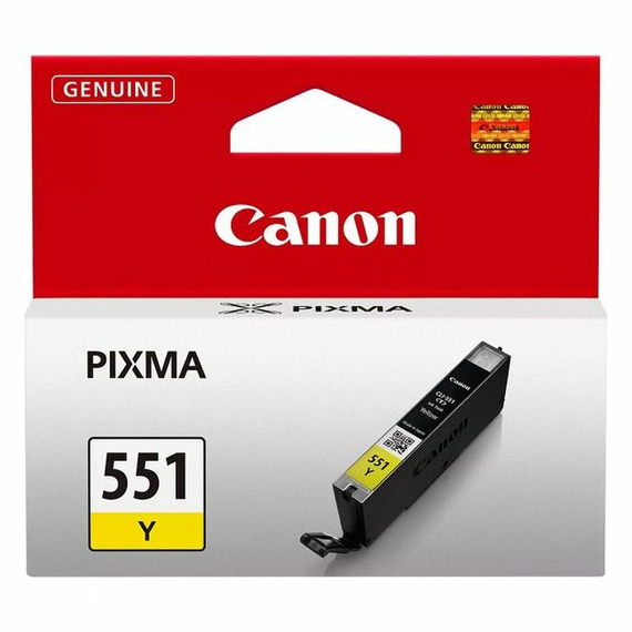 Cartuș de cerneală Canon CLI-551, 7ml, Galben, 6 image