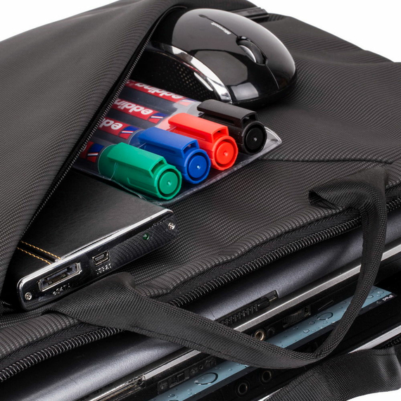 Geantă pentru Laptop Rivacase Tivoli, 15.6", Poliester, Gri, 4 image