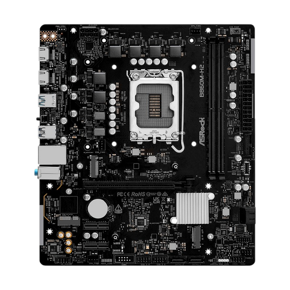 Placă de bază ASRock B860M-H2, LGA1851, Intel B860, Micro-ATX, 3 image