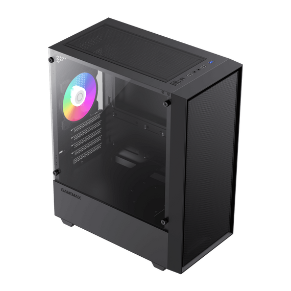Carcasă PC Gamemax Storm, Mini-Tower, Fără PSU, Negru, 6 image