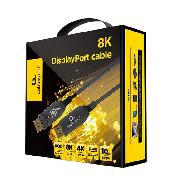 Cablu Video Cablexpert AOC Premium Series, DisplayPort (M) - DisplayPort (M), 10m, Negru, 2 image