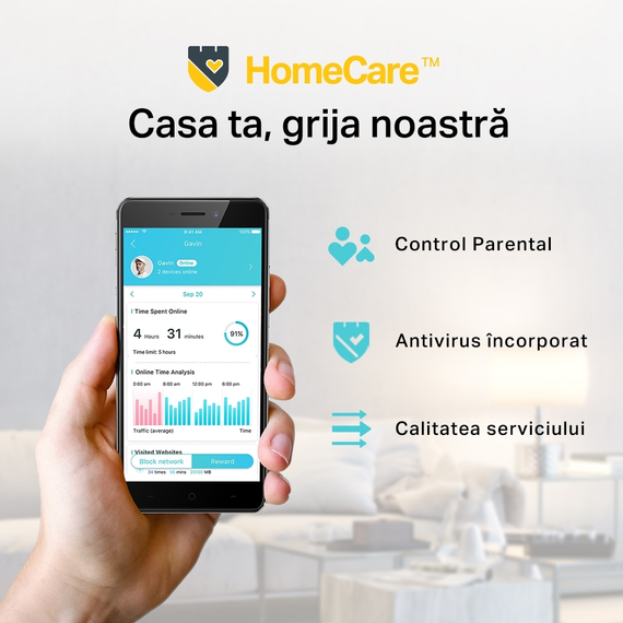 Sistem Wi-Fi Mesh TP-LINK Deco M5 (3-Pack), Alb, 3 image