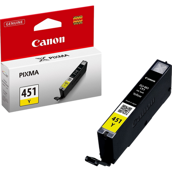 Cartuș de cerneală Canon CLI-451Y, 7ml, Galben, 2 image