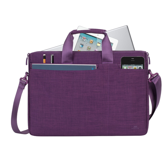 Geantă pentru Laptop Rivacase Biscayne, 15.6", Poliester, Violet, 3 image