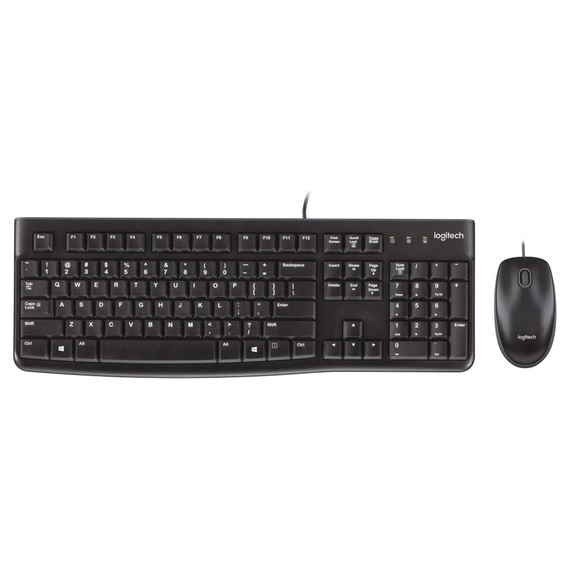 Set Tastatură + Mouse Logitech MK120, Cu fir, Negru, 5 image
