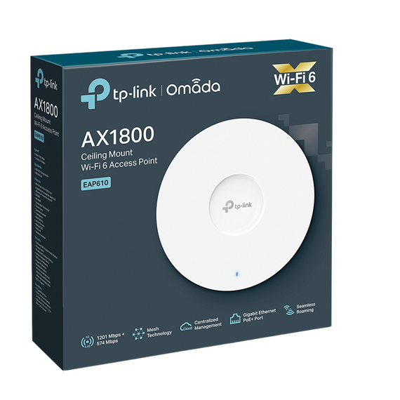 Punct de acces fără fir TP-LINK EAP610, 574 Mbps, 1201 Mbps, Alb, 2 image