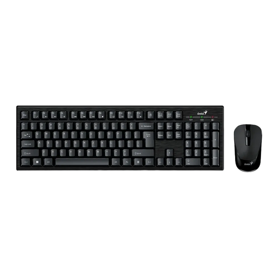 Set Tastatură + Mouse Genius KM-8101, Fără fir, Negru