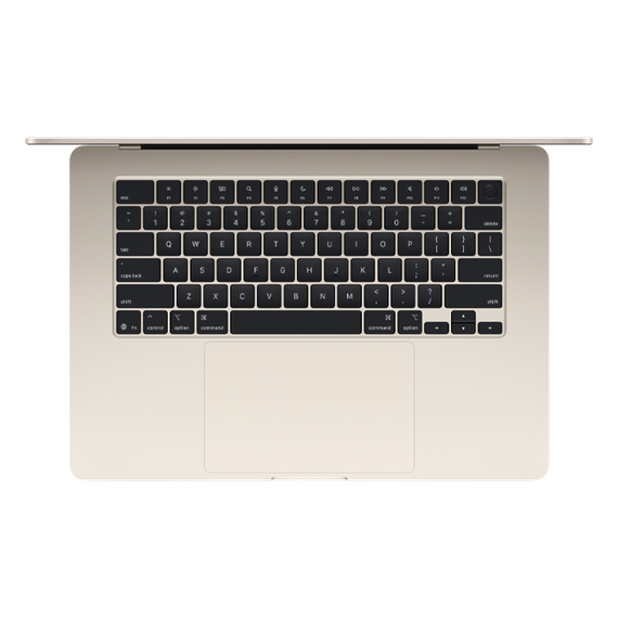 Laptop 15,3" Apple MacBook Air A3241, Starlight, M4 with 10-core CPU and 10-core GPU, 16GB/256GB, macOS Sequoia, 3 image