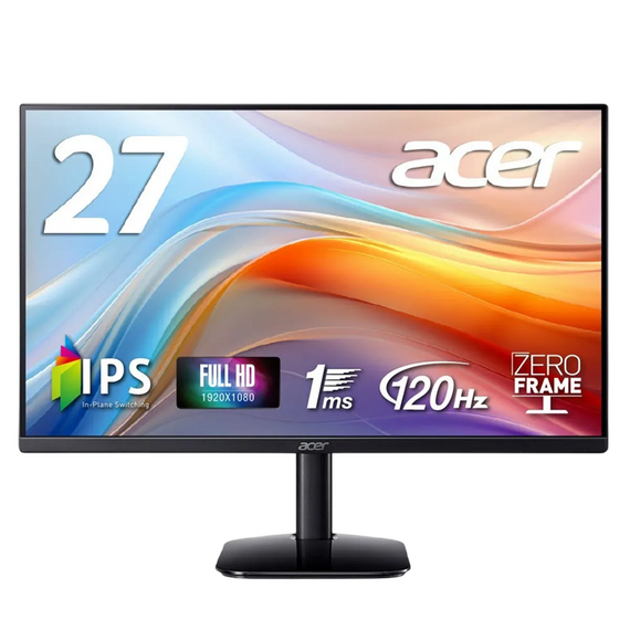 27" Monitor Acer KA272G0bi, IPS 1920x1080 FHD, Negru