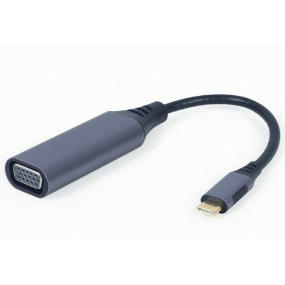 Adaptor Video Cablexpert A-USB3C-VGA-01, USB Type-C (M) - VGA D-Sub (F), 0,15m, Gri, 7 image