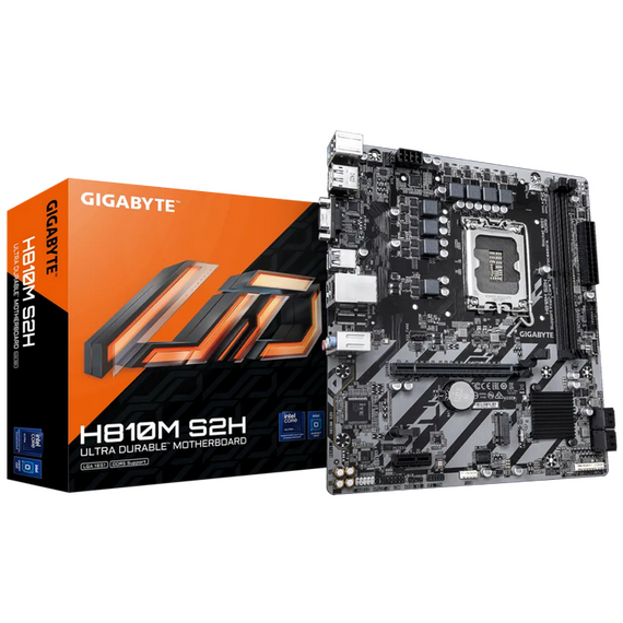 Placă de bază Gigabyte H810M S2H, LGA1851, Intel H810, Micro-ATX