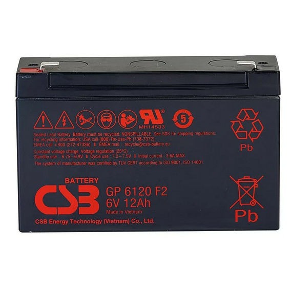 Acumulator UPS Ultra Power GP, 6V, 12Ah, 3 image