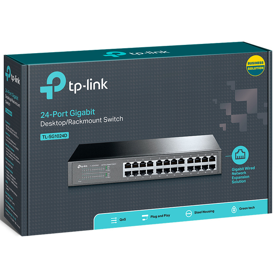 Switch de rețea TP-LINK TL-SG1024D, 24x 10/100/1000 Mbps, 4 image