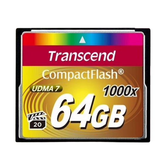 Card de Memorie Transcend CompactFlash 1000, 64GB (TS64GCF1000)