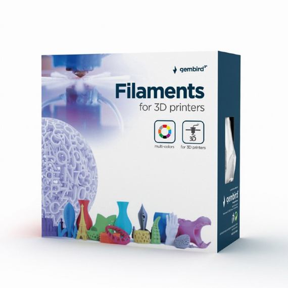Filament pentru imprimantă 3D Gembird 3DP-ABS1.75-01-FR, ABS, Roșu Fluorescent, 1.75 mm, 1kg, 5 image