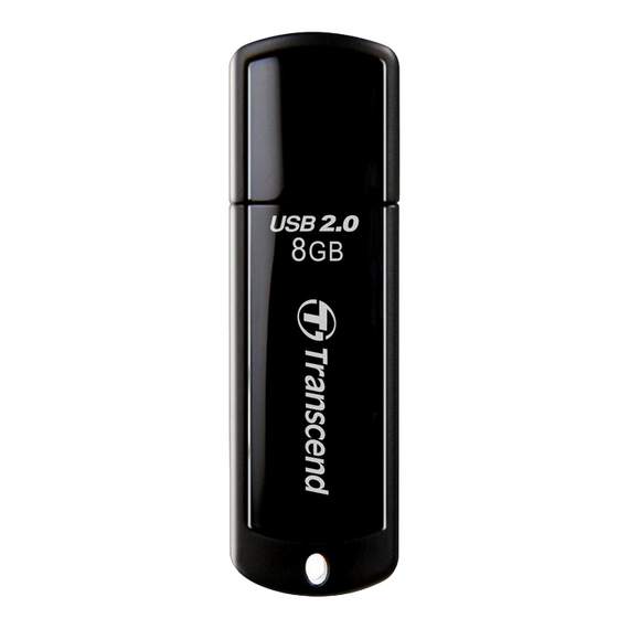 Memorie USB Transcend JetFlash 350, 8GB, Negru, 2 image