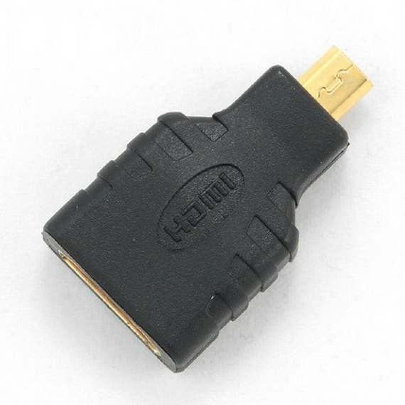 Convertor Video Cablexpert A-HDMI-FD, HDMI (F) - micro-HDMI (M), Negru, 3 image