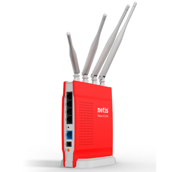 Router fără fir Netis WF2681, Roșu, 4 image