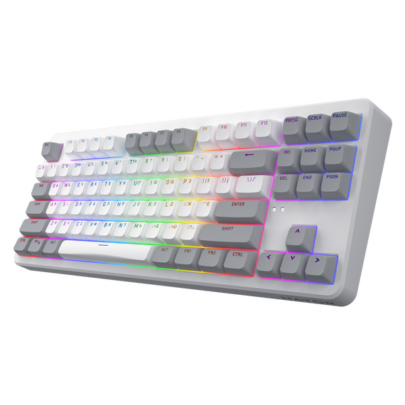 Tastatură HATOR Rockfall 3 TKL, Cu fir / Fără fir, Alb, 2 image