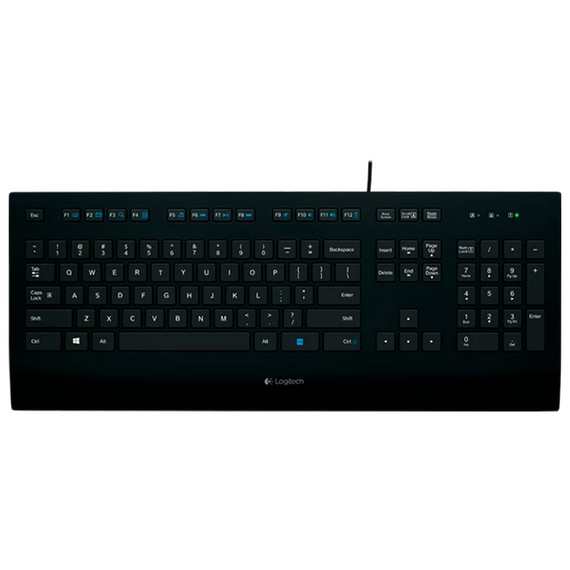 Tastatură Logitech K280e, Cu fir, Negru