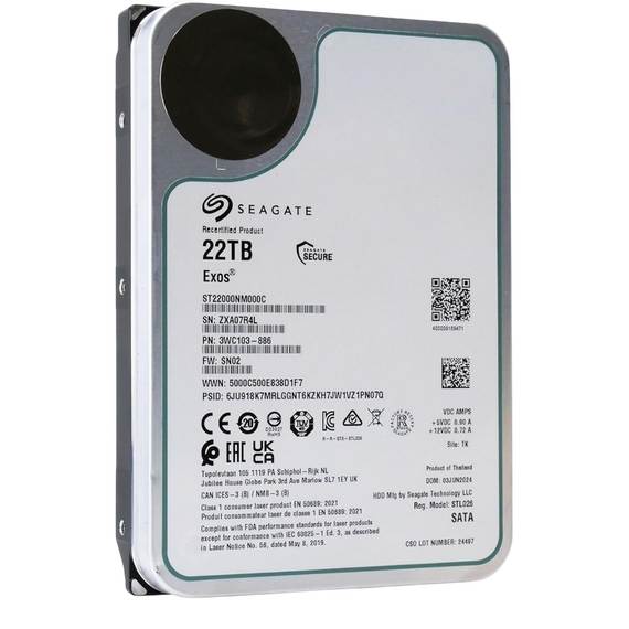 Unitate HDD Seagate Exos, 3.5", 22 TB , 2 image