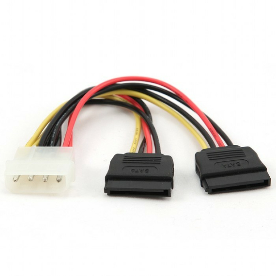Cablu SATA Cablexpert CC-SATA-PSY-0.3M, Multicolor, 2 image