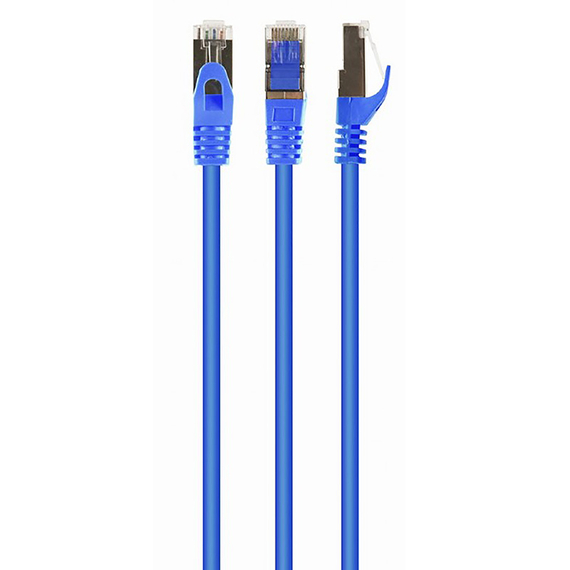 Patch cord Cablexpert PP6-0.5M/B, Cat6 FTP , 0,5m, Albastru, 2 image