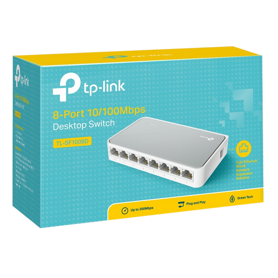 Switch de rețea TP-LINK TL-SF1008D, 8x 10/100 Mbps, 5 image