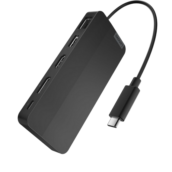 Stație Docking Lenovo USB-C Dual Display Travel Dock, Negru