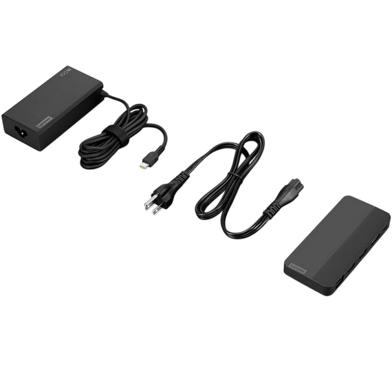 Stație Docking Lenovo USB-C Dual Display Travel Dock, Negru, 2 image