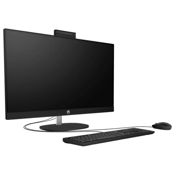 Computer All-in-One HP 24-cr0074ci, 24", AMD Ryzen 5 7520U, 16GB/512GB, FreeDOS, Negru, 2 image