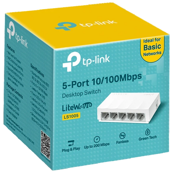 Switch de rețea TP-LINK LS1005, 5x 10/100 Mbps, 7 image