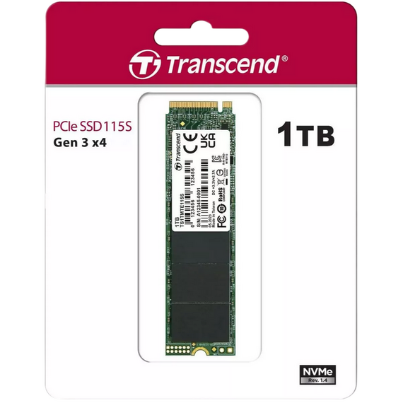 Unitate SSD Transcend MTE115S, 1000GB, TS1TMTE115S, 2 image