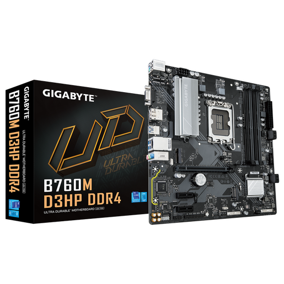Placă de bază Gigabyte B760M D3HP DDR4, LGA1700, Intel B85, Micro-ATX