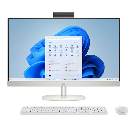 Computer All-in-One HP AI 27-cr2048ci, 27", Intel Core Ultra 7 255U, 16GB/512GB, FreeDOS, Alb