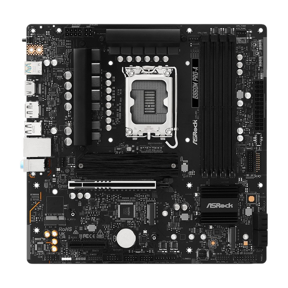 Placă de bază ASRock B860M PRO-A, LGA1851, Intel B860, Micro-ATX, 3 image
