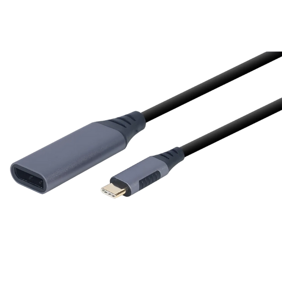 Cablexpert Adaptor USB APC Electronic A-USB3C-DPF-01, USB Type-C - DisplayPort (M), 0,15m, Gri, 3 image