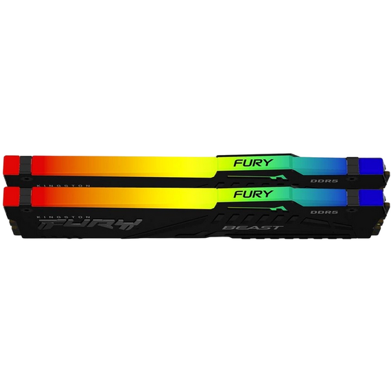 Memorie RAM Kingston FURY Beast RGB, DDR5 SDRAM, 6000 MHz, 64GB, KF560C36BBEAK2-64, 3 image