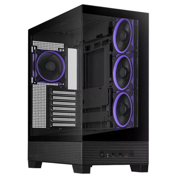 Carcasă PC ASUS A31 PLUS TG ARGB, Midi-Tower, Negru