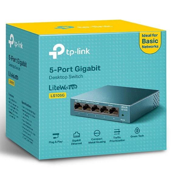 Switch de rețea TP-LINK LS105G, 5x 10/100/1000 Mbps, 2 image