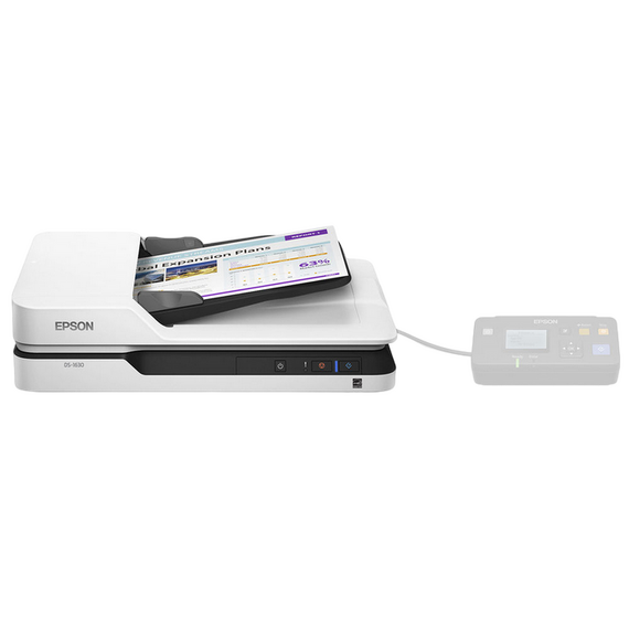 Scanner Tablet Epson WorkForce DS-1630, A4, Gri, 3 image