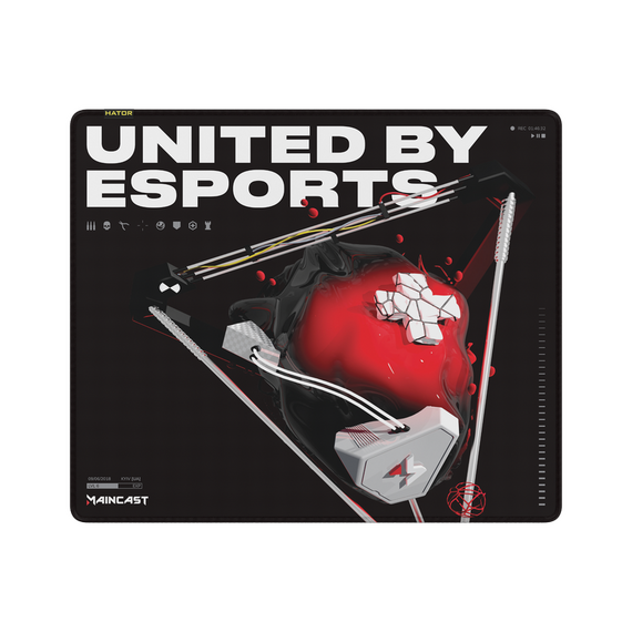 Mouse Pad pentru jocuri HATOR Tonn eSport Maincast Edition, Large, Negru, 2 image