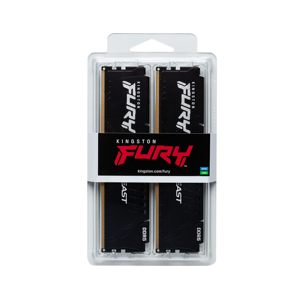 Memorie RAM Kingston FURY Beast, DDR5 SDRAM, 6000 MHz, 32GB, KF560C36BBE2K2-32, 2 image