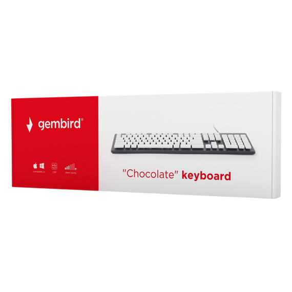 Tastatură Gembird KB-CH-01, Cu fir, Negru | Alb, 6 image