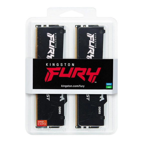 Memorie RAM Kingston FURY Beast RGB, DDR5 SDRAM, 6000 MHz, 64GB, KF560C36BBEAK2-64, 6 image
